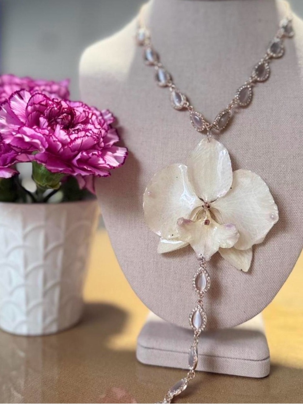 Beautiful Orchid necklace